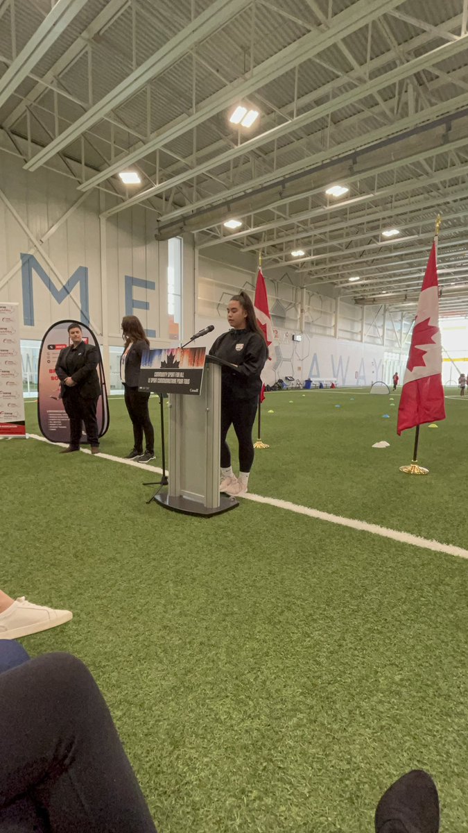 Cyrs72's tweet photo. My daughter gave a speech in front of Honourable Pascale St-Onge &amp; various MPs in Brampton about the impact that clubs like Brams United have on the children they support. She spoke to how soccer helped shape who she is. Proud does not begin to describe how I feel about her 🩷🌟 https://t.co/JrX4Ibpqsj