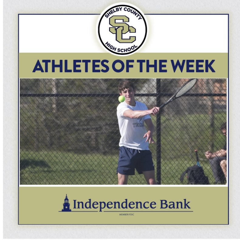 SCHS Athletics (@schsrockets) on Twitter photo Congratulations to our Independence Bank Athletes of the WEEK- The SCHS BASEBALL TEAM and Noah Kingsolver representing Rocket Tennis!! <a href="/1776Bank/">Independence Bank</a> <a href="/briwebb13/">BKW</a> <a href="/RocketPrincipal/">Shelby County High School</a> <a href="/SC_Rockets/">SCHSBaseball</a> <a href="/Rockets_Tennis/">SCHS Rockets Tennis</a> Congratulations to our Independence Bank Athletes of the WEEK- The SCHS BASEBALL TEAM and Noah Kingsolver representing Rocket Tennis!! <a href="/1776Bank/">Independence Bank</a> <a href="/briwebb13/">BKW</a> <a href="/RocketPrincipal/">Shelby County High School</a> <a href="/SC_Rockets/">SCHSBaseball</a> <a href="/Rockets_Tennis/">SCHS Rockets Tennis</a>