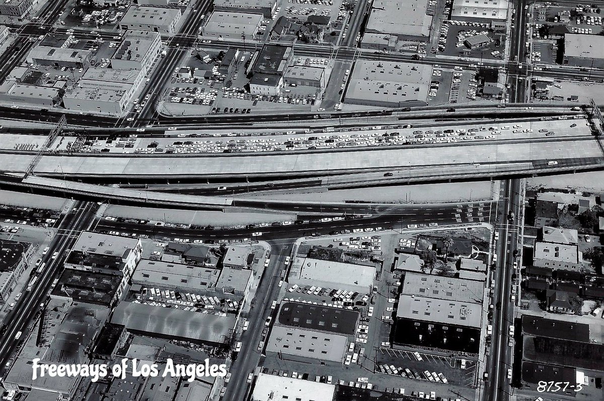 Freeways of Los Angeles on Twitter "1962March30 Looking NE over