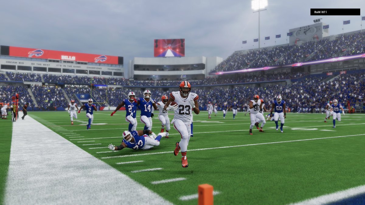DestinyBrowns_'s tweet photo. Nick Chubb rumbles over Bills to help Brownies get to 2-0… offense needed help with a pick 6 from Kion Rowe to help get the W on the road…. Headed to Indy next week! https://t.co/JGdqgRRhxi