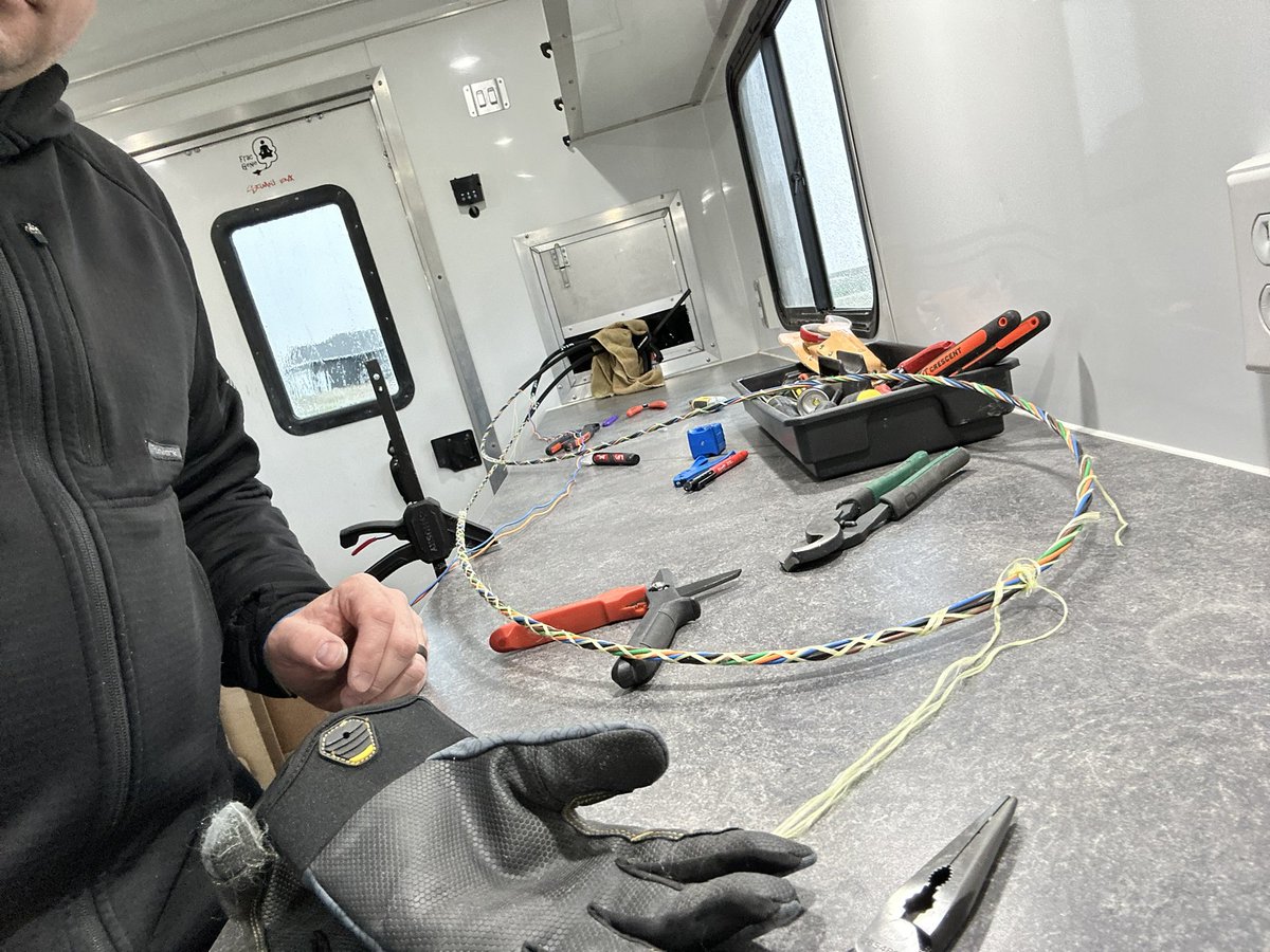 A little 48ct fiber splice this Saturday AM. <a href="/Leap_Comm/">Leap Communications</a> works every day to move broadband forward in South Dakota!