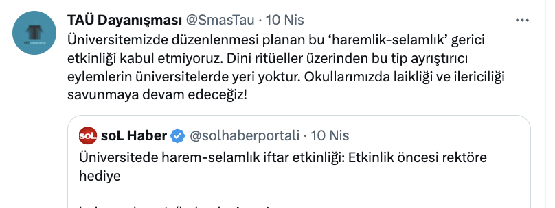 Daily Islamist on Twitter: "👉 Şengül'ün de aralarında olduğu 'TAÜ