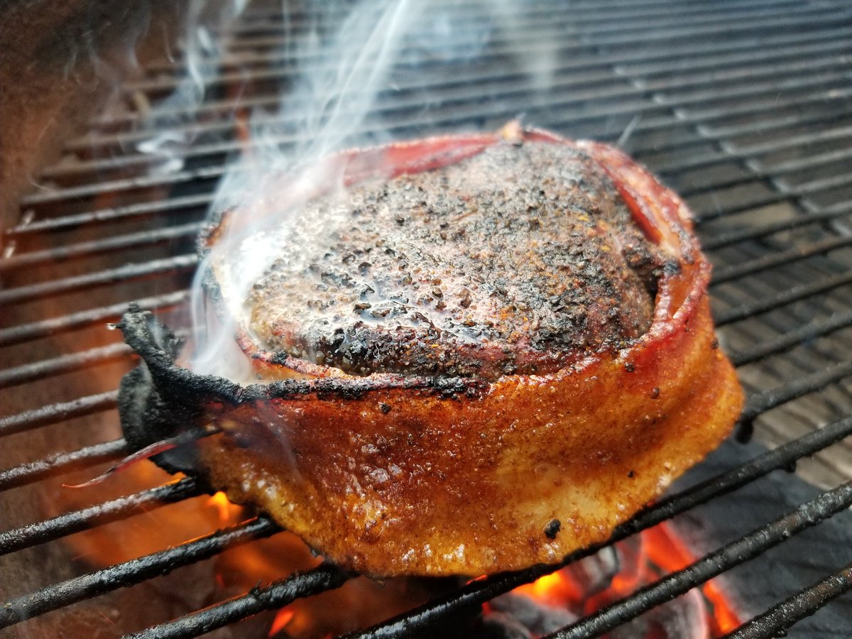 morningwoodbbq's tweet image. Bacon wrapped filet. 
#bbq #bbqlife #filet #filetmignon #bacon