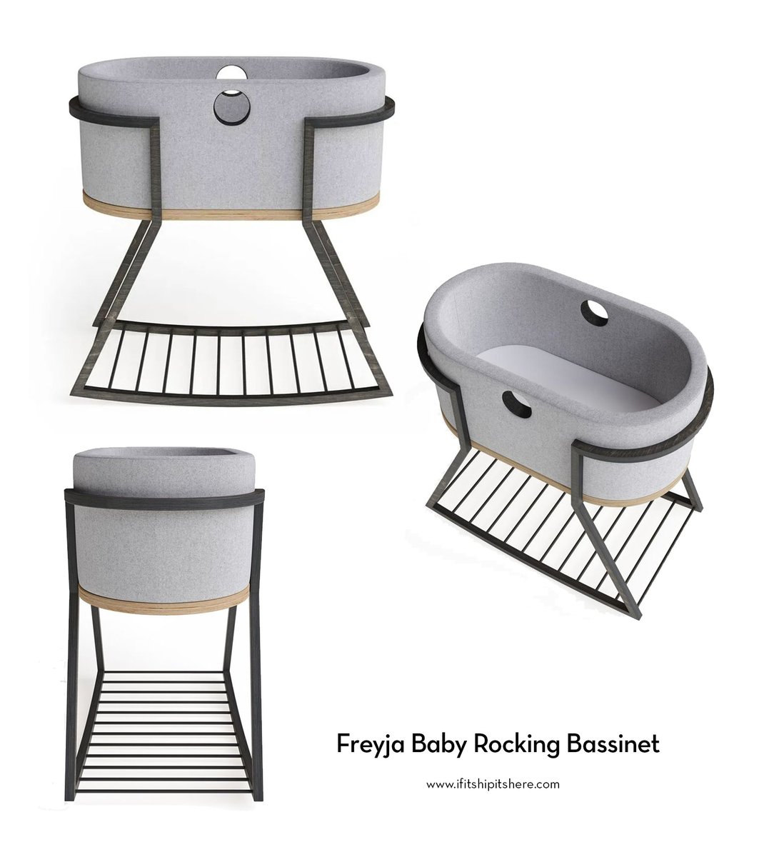 lauralsweet's tweet photo. So enamored of this simple but elegant sustainable wood frame rocking baby bassinet. The Freyja Baby Crib by Laengsel Design. Learn more at https://t.co/UHKSlDP6io
#bassinet #baby #furnituredesign #sustainable #nurseryfurniture #ifitshipitshere https://t.co/PQ4EabcOy1