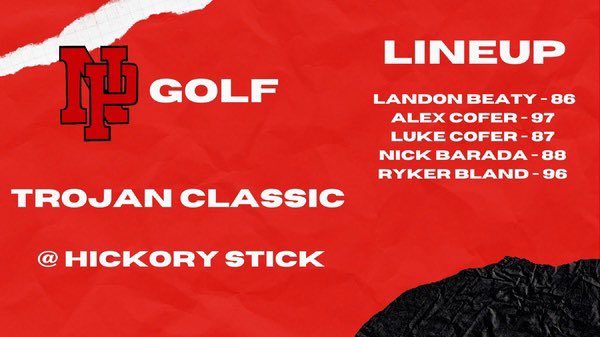 The boys battled today to take 15th out of 18th @ Hickory Stick today. Definitely room for improvement. Back at it Monday against Triton Central! <a href="/NPHSDragons/">New Palestine Dragons</a> <a href="/VoelzJames/">New Palestine High School</a>