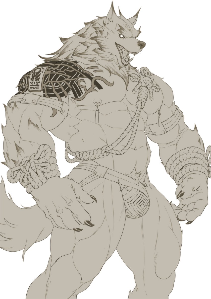 He swole.