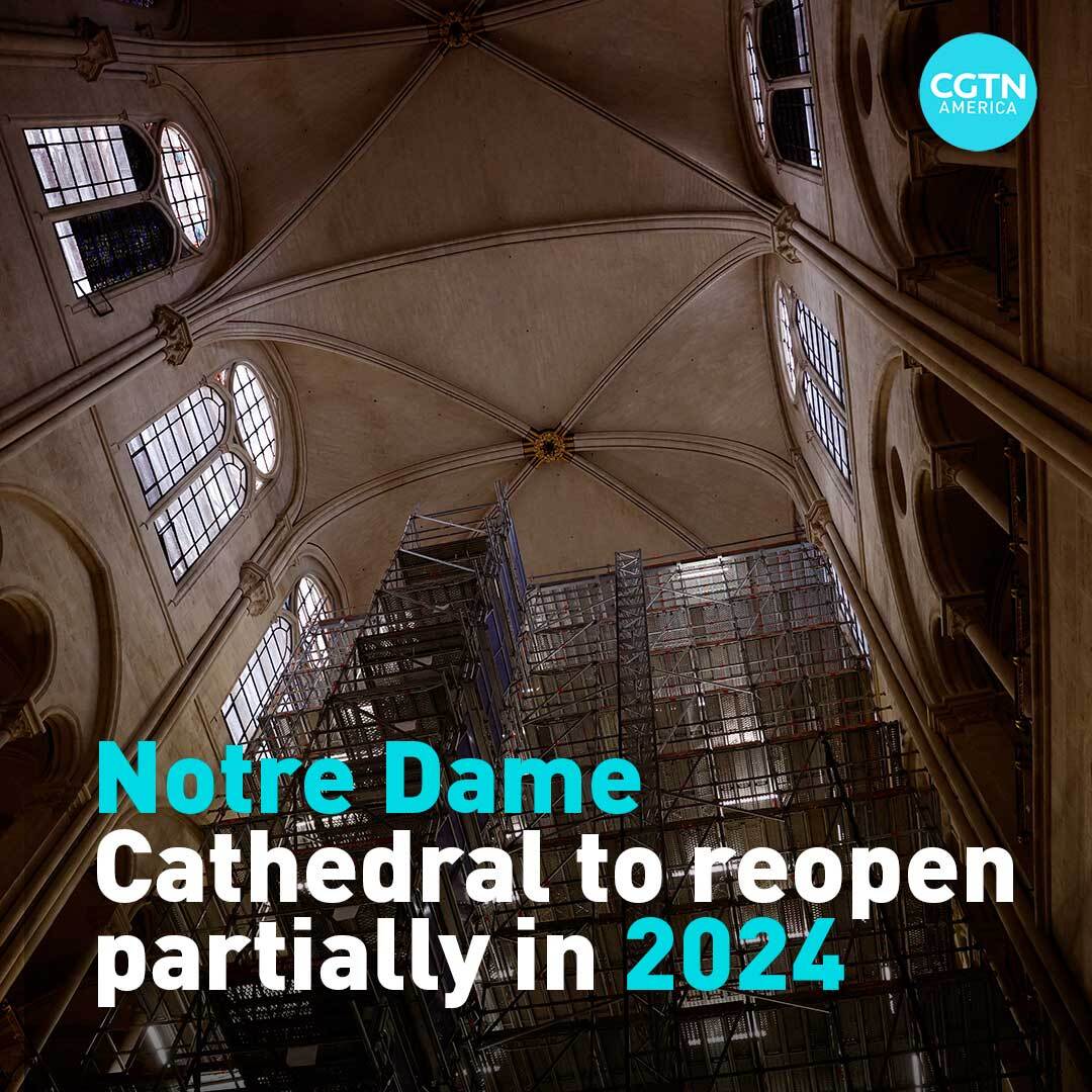 cgtnamerica's tweet image. The French Army General leading the restoration of Notre Dame Cathedral is optimistic the Paris icon can partially reopen next year.
#NotreDame #NotreDameFire #RebuildingNotreDame #Paris