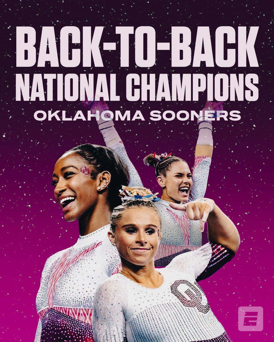 BACK-TO-BACK BOOMER SOONER 😤 @OU_WGymnastics are the 2023 NCAA Women's Gymnastics Champions‼️