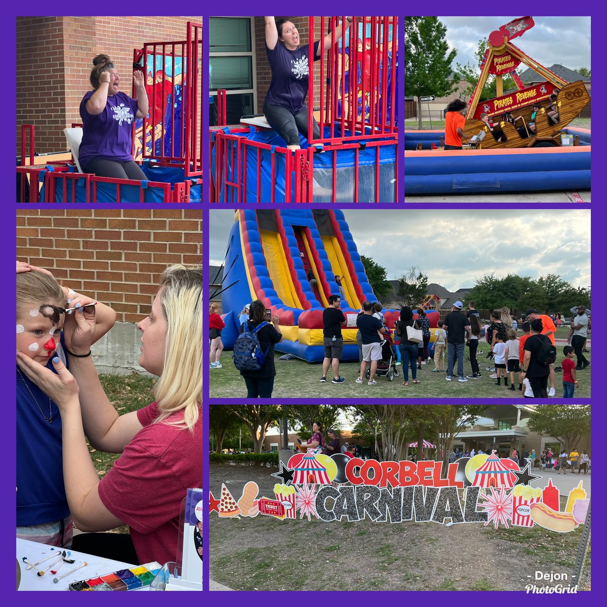 Dejon_Conley's tweet photo. About last night…
We had our annual school carnival. Many, families (current and former) came to support and enjoy themselves. Our fabulous PTA did it again! #dunkbooth #facepainting #rides #FISDmadetoshine @CorbellElem https://t.co/CVBeJXpMKL