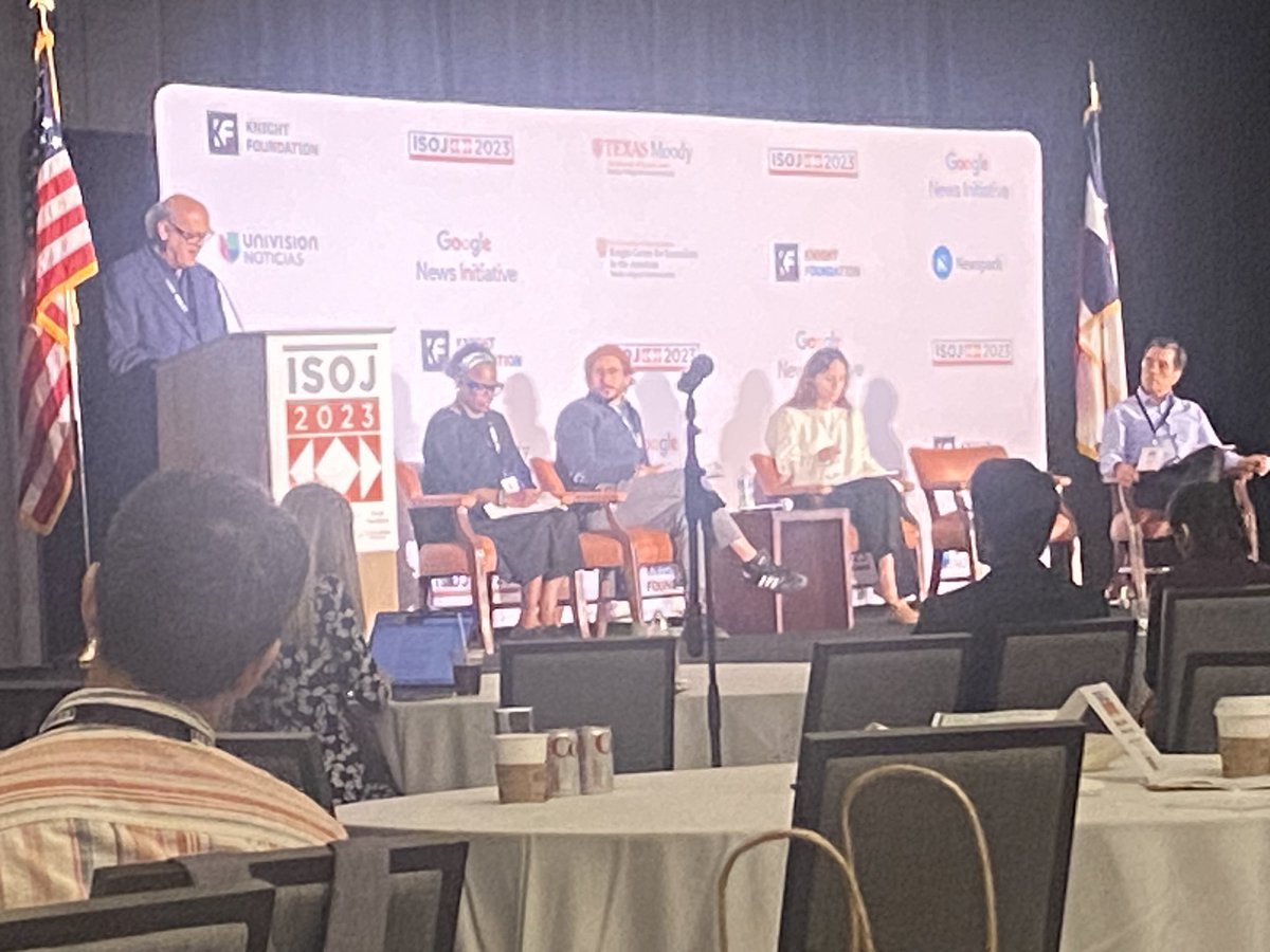 Mmendoza1970's tweet image. Exposición de @cefeche en #ISOJ2023 sobre el trabajo del periodismo en el exilio, el recuento de la reprensión, la confiscación y la persecución a la prensa independiente por parte de la dictadura de Nicaragua.
@FLED_ong