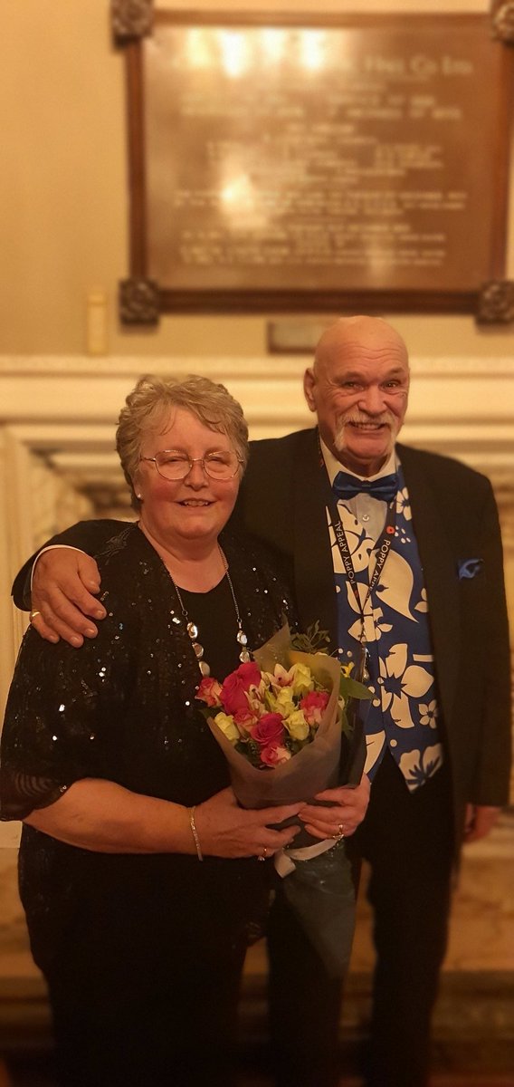 Celebrating our Laides Night, fantastic evening hosted by the Worshipful Masster and his Good Lady.