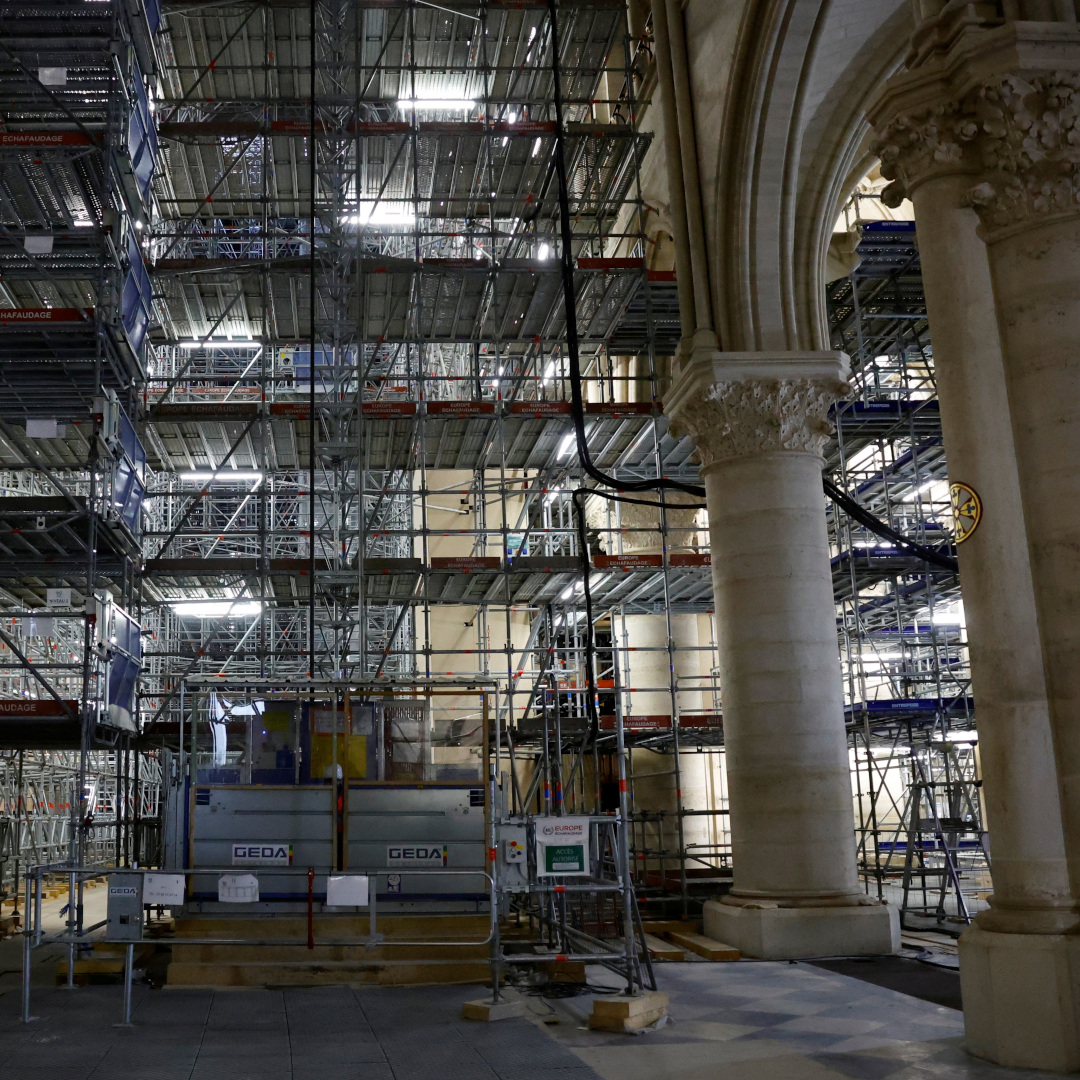 cgtnamerica's tweet image. Jean-Louis Georgelin, who leads the group restoring the cathedral, tells the newspaper Le Monde that scaffolding for the new spire will go up throughout 2023. Partial reopening is planned for December 2024.
#NotreDame #NotreDameFire #RebuildingNotreDame #Paris