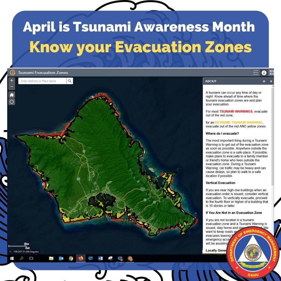 April is #TsunamiAwarenessMonth. Throughout the month, @HonoluluGov is raising awareness of Hawaii's #tsunami hazards. Follow their social accounts to learn more about evacuation zones and other resources so you’re prepared.

📷: @HonoluluGov 

(No endorsement implied)