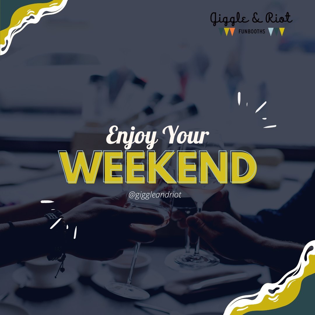 Enjoy your weekend! You deserve a break.
.
.
.
#giggleandriot #photobooth #sacramentophotobooth #photoboothfun