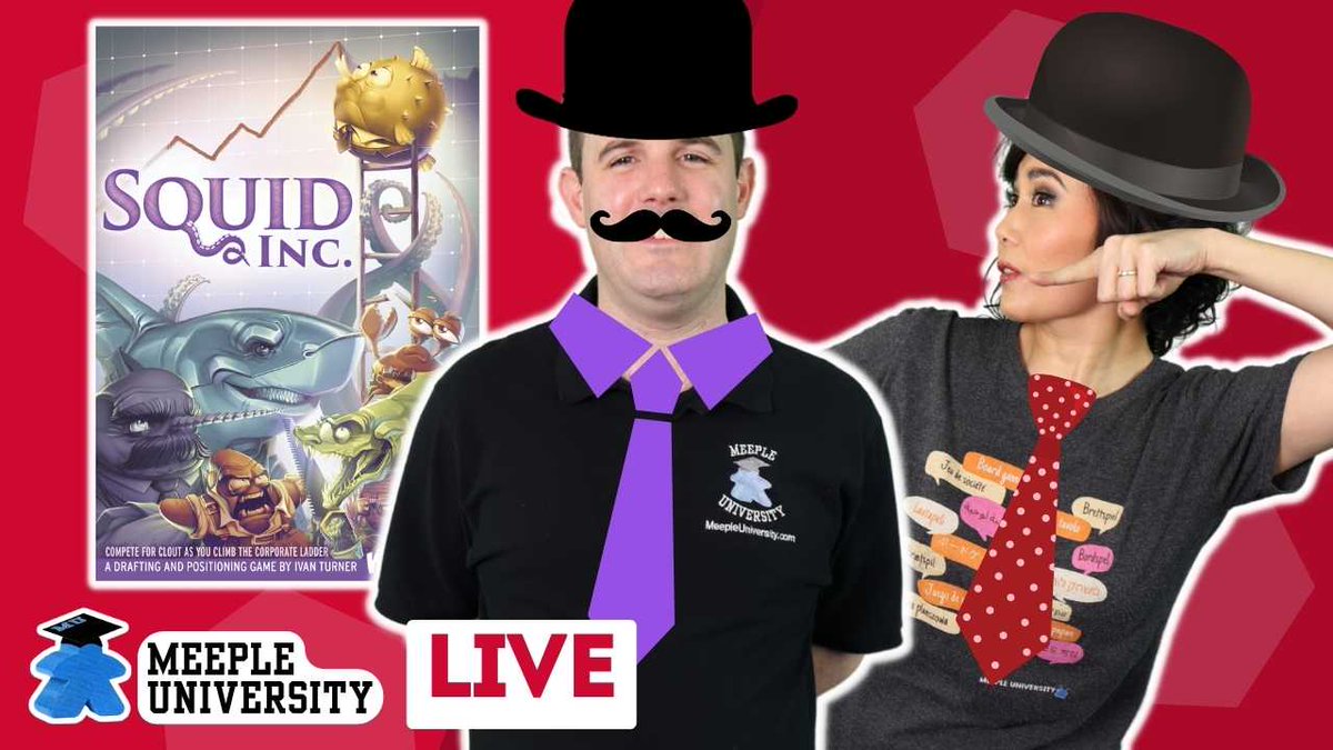 MeepleU's tweet photo. Join us in about 1 hour for���😍 #SquidInc 🐙 where me and Tarrant will compete running our underwater business, where the tide is high😆. Join us for live playthrough this weekend for gameplay, chat and giveaway
https://t.co/vD0JMgCrs5
@wizkidsgames https://t.co/2xseTu4tkO