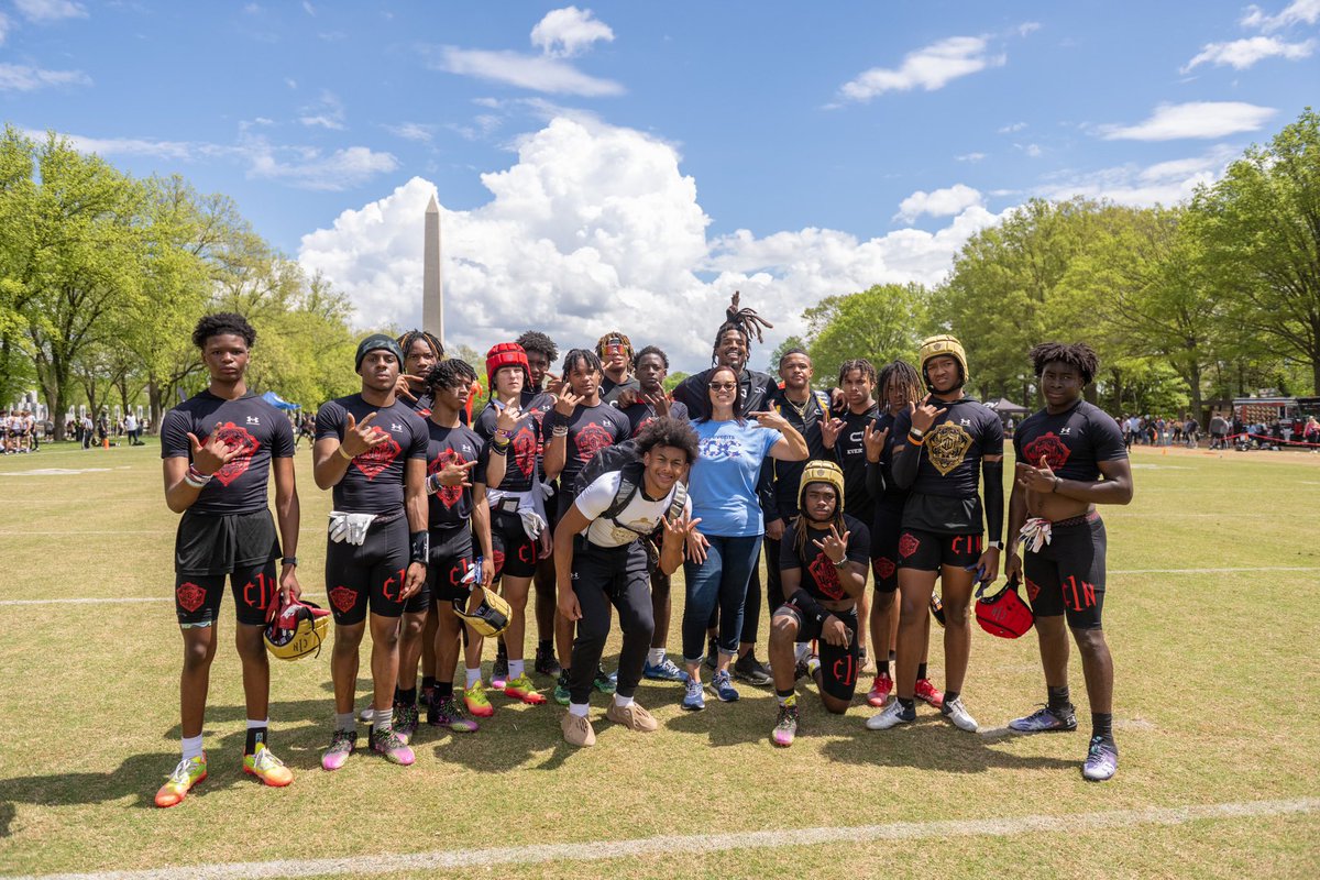 TheEventsDC's tweet image. It’s a @CamNewton7v7 takeover! 

Welcome to DC, @CameronNewton and over 50 teams from across the country 🏈

#AngieGates | #ExperienceDC