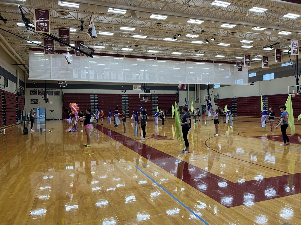 It was a great day for our first middle school guard camp! @AnkenyParkview @AnkenySouthview @AnkenyBand