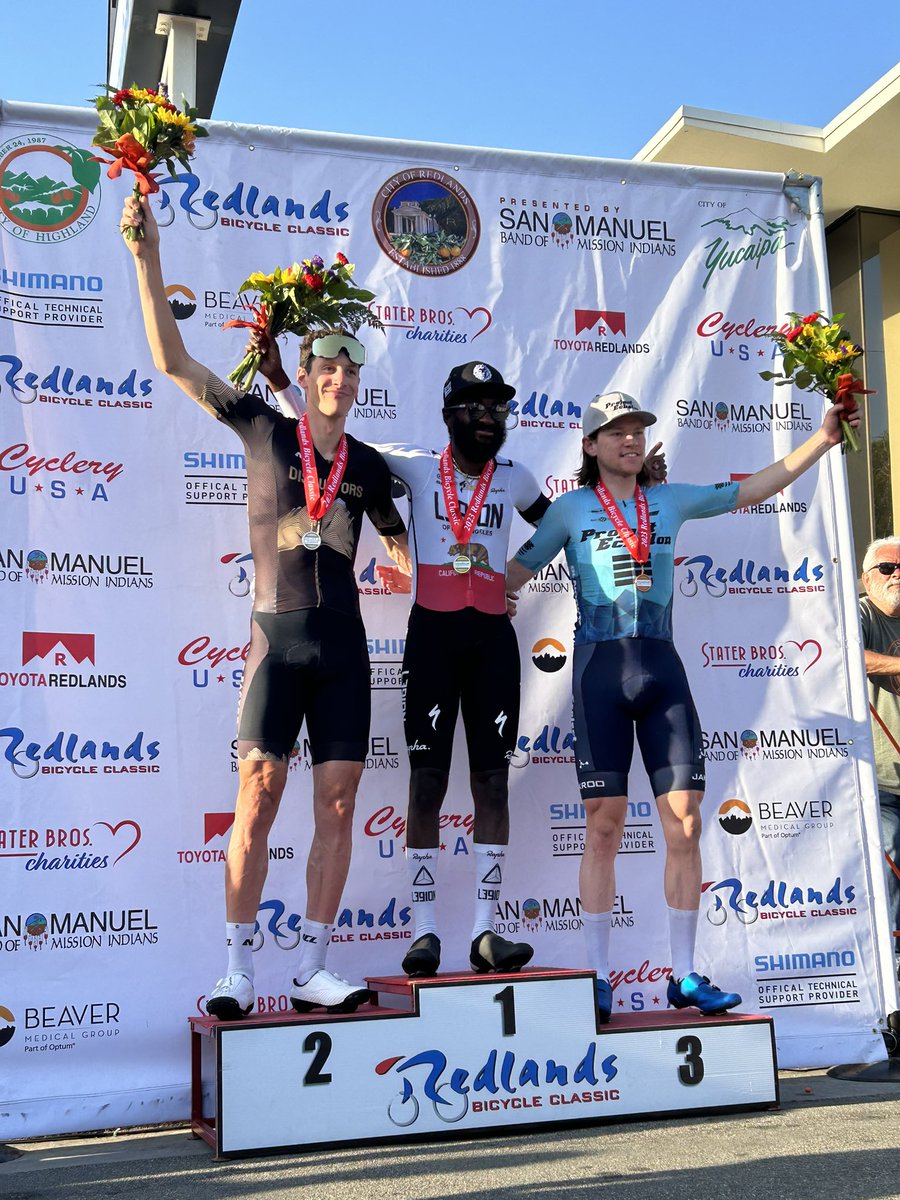 Redlands Classic ๐ด (@redlandsclassic) on Twitter photo Menโs stage 4 results:
๐ฅCory Williams (<a href="/l39ionla/">L39ION of Los Angeles</a>)
๐ฅ<a href="/noahgranigan/">NOAH GRANIGAN ๐</a> (Denver)
๐ฅ Cade Bickmore (<a href="/proj_echelon/">Project Echelon</a>)
#RedlandsClassic
๐ธ <a href="/veloimages/">veloimages</a> (finish only) Menโs stage 4 results:
๐ฅCory Williams (<a href="/l39ionla/">L39ION of Los Angeles</a>)
๐ฅ<a href="/noahgranigan/">NOAH GRANIGAN ๐</a> (Denver)
๐ฅ Cade Bickmore (<a href="/proj_echelon/">Project Echelon</a>)
#RedlandsClassic
๐ธ <a href="/veloimages/">veloimages</a> (finish only)