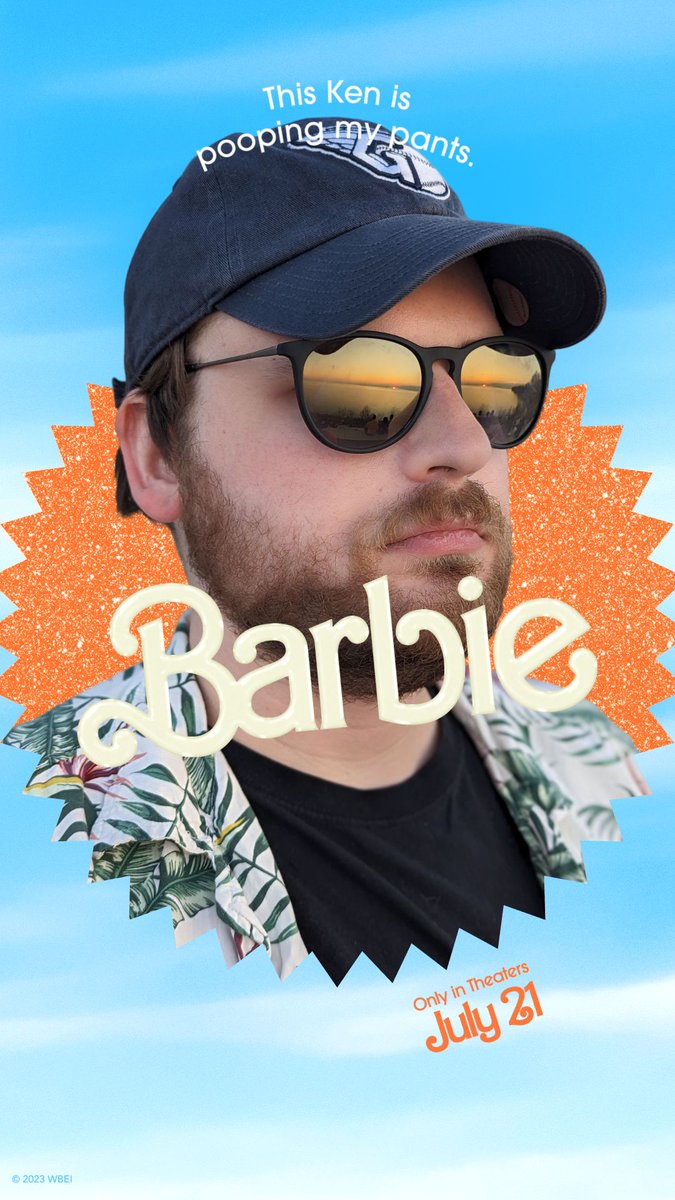 deadasswaluigi's tweet photo. And he's brave for it. #BarbieTheMovie https://t.co/QcMvRm8POd