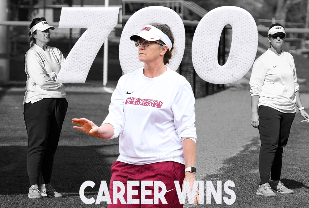 LeeUSoftball's tweet photo. Congrats to Head Coach Emily Russell for earning her 700th career win today!

#FiredUp🔥 https://t.co/7Zwc8wjkpX