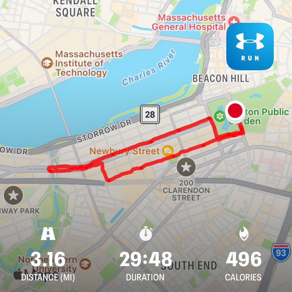 Fun time running the B.A.A. 5K today. #BAA5K