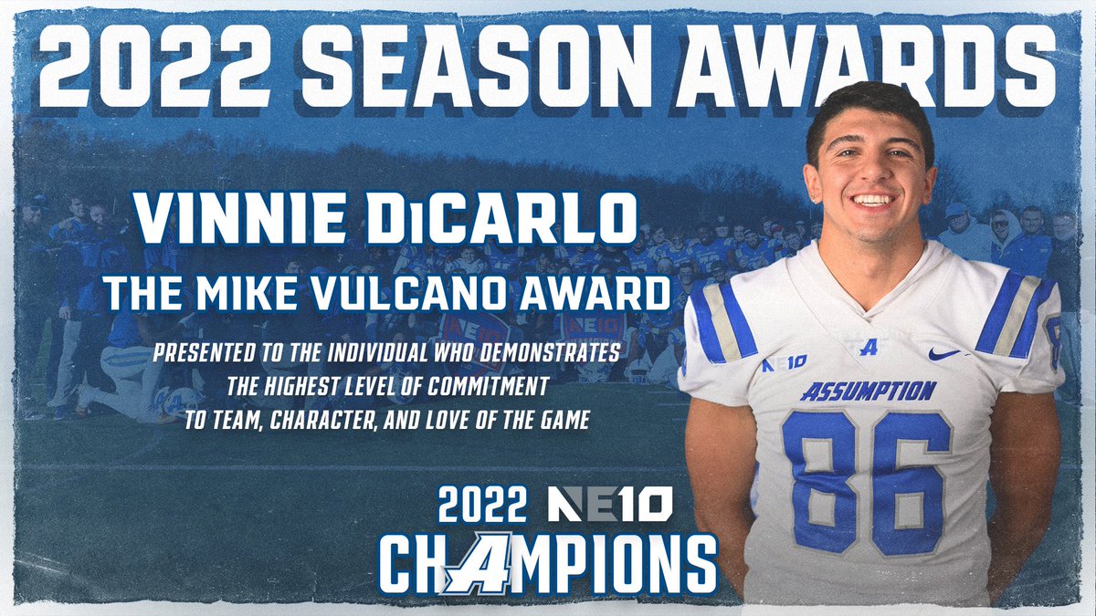 AssumptionFB's tweet photo. 𝟐𝟎𝟐𝟐 𝐒𝐄𝐀𝐒𝐎𝐍 𝐀𝐖𝐀𝐑𝐃𝐒

𝗧𝗛𝗘 𝗠𝗜𝗞𝗘 𝗩𝗨𝗟𝗖𝗔𝗡𝗢 𝗔𝗪𝗔𝗥𝗗
𝗩𝗜𝗡𝗡𝗜𝗘 𝗗𝗶𝗖𝗔𝗥𝗟𝗢

#𝐀𝐃𝐕𝐀𝐍𝐓𝐀𝐆𝐄 https://t.co/ALY6ZOB5N4