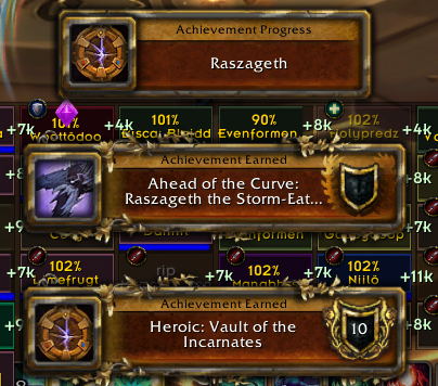 Kurikara91's tweet photo. Better late than never 😅 My first Ahead of the Curve 🥹Love to heal on my Evoker and I even start to pump 🐲 #Dragonflight #Raszageth https://t.co/GyX8aq9aeM