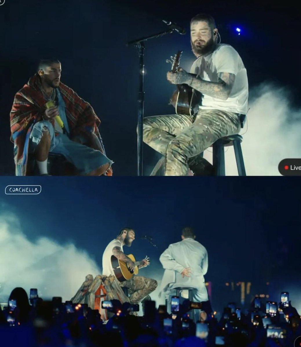 Alejandro Almada on Twitter "bad bunny y post malone in Coachella"