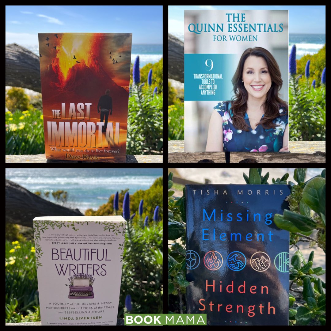LindaSivertsen's tweet photo. A fun-in-the-sun view of our latest #carmelwritingretreat book releases. So purdy! And such great reads! 💜 (I include my latest b/c I wrote much of it here on retreat and workshopped her stories whenever I could w/o being totally obnoxious! 🤪) Follow these love bug authors & fall in love with them as I have . . . 

1. #DreaminginSpanish, by @sara608alvarado 
2. #JoyIsMyJustice, by @sethimd 
3. #TheChateau, a Novel, by @jaclyngoldis 
4. #FeelingSeen, by @DrJCarrington 
5. #TheLastImmortal, by @drauthor24 
6. #TheQuinnEssentials by @AQCoaching 
7. #BeautifulWritersBook, by moi--you’re following me, right? 😉
8. #MissingElementHiddenStrength, by @TishaLMorris 
Let me know if I missed yours! I'll be back the week of May 15th & will take more pics. 
￼
#LaPlayaHotel, #bestjobever https://t.co/0ecBoloXO4
