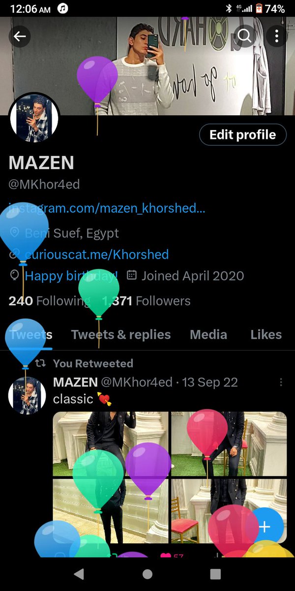 MKhor4ed's tweet photo. It's my birthday today..🥰 https://t.co/uogKlBbqFO