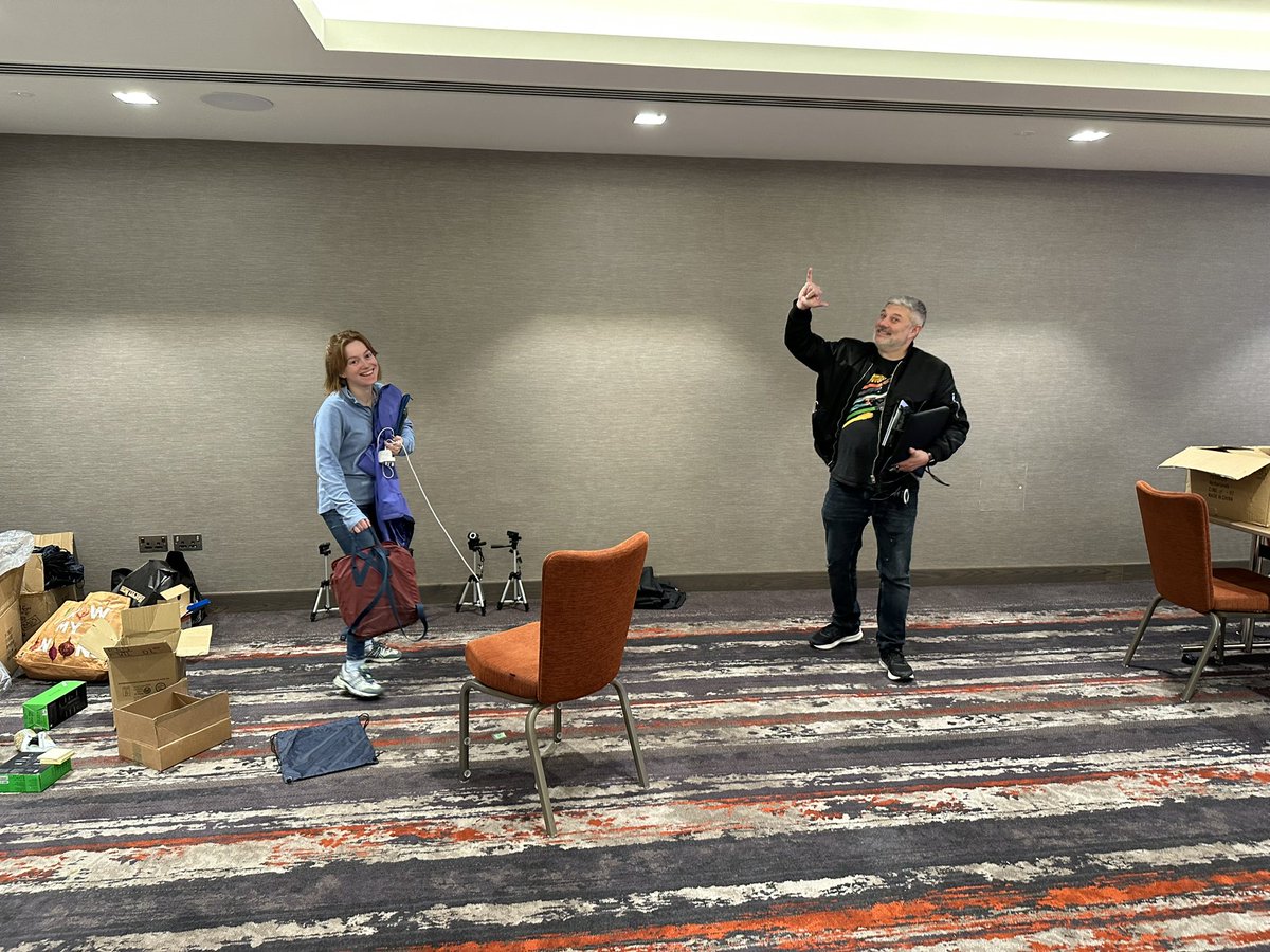 ICST organizers getting everything ready for the big day tomorrow! Looking forward to welcoming you! Are you ready for an exciting conference? #icst2023