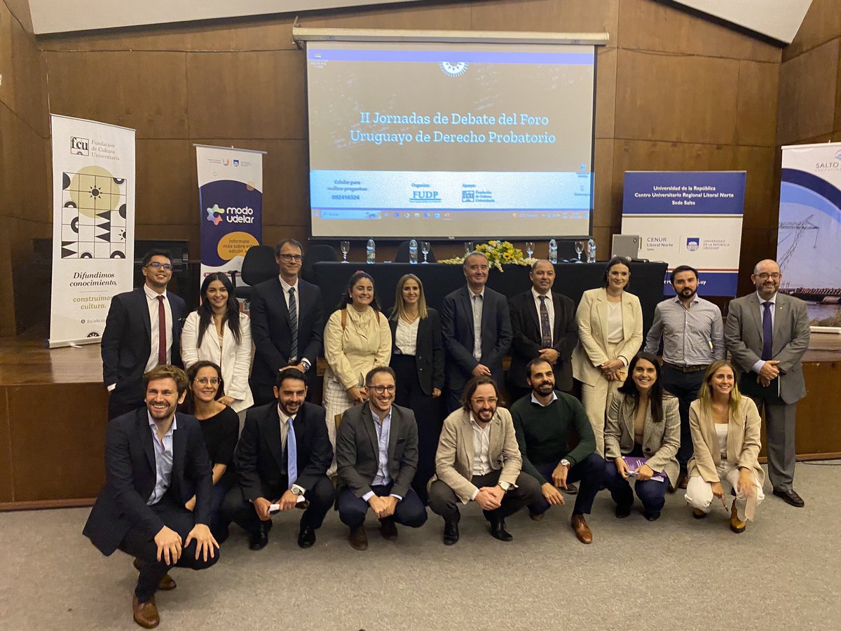 FProbatorio's tweet photo. Algunos recuerdos de las II Jornadas de Debate del Foro Uruguayo de Derecho Probatorio.

🇺🇾 🇦🇷 🇨🇱 🇧🇷 #Lembranças https://t.co/NQnQfrVTn3