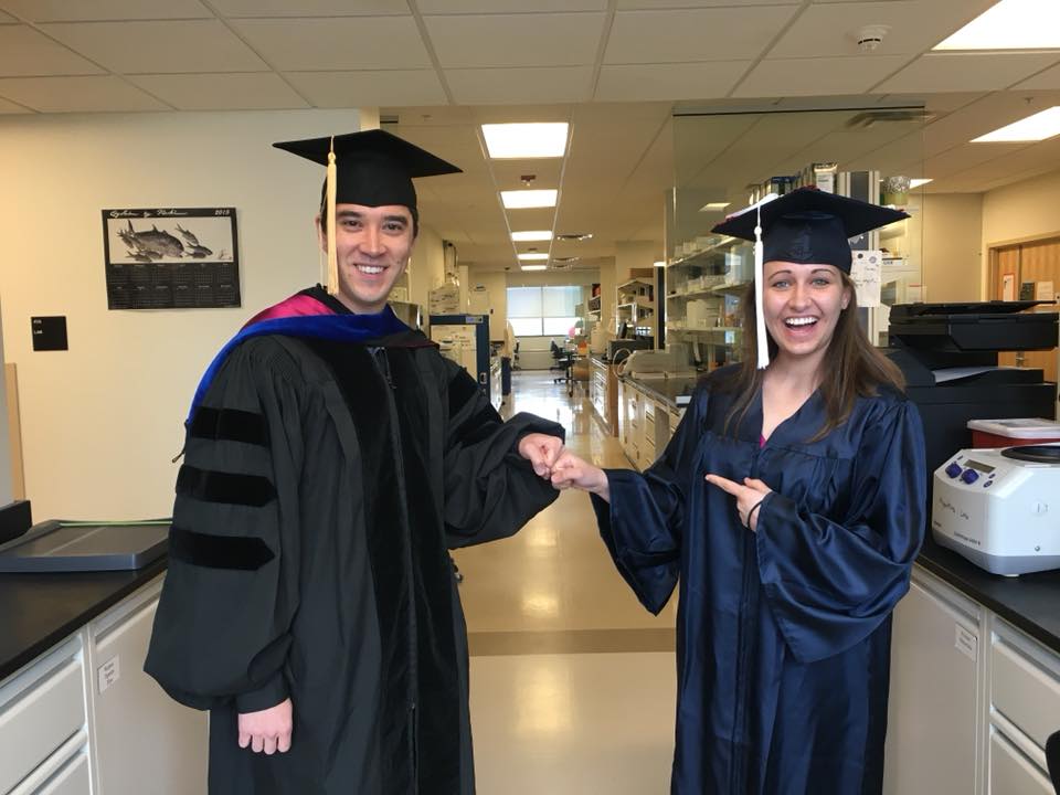 CHSteingard's tweet photo. My husband and I met in our undergrad lab 7 years ago. We got married this March and our PI made sure to be there. Good mentors make lifelong friends 😭 #SquidKids https://t.co/blUExM048X