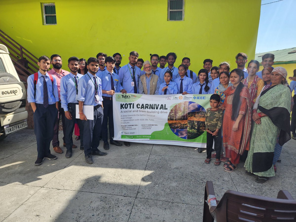 satyesh009's tweet photo. #ieee #tulasinstitute #Dehradun    When there is will there is way, and we team members of IEEE strictly believe on this. ON 8 arpil 2023,we went for our planned koti carnival and we are fortunate to deliver our motive and serve our perspective.❤
#koti #plantation https://t.co/7272mOUf2k