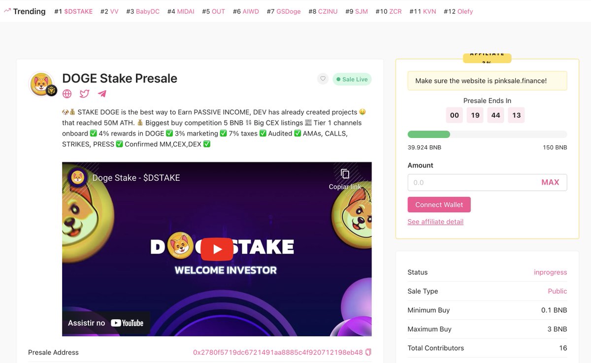 dogestake's tweet photo. ‼️Guess who's in first place? That's right! Doge Stake! Investors... I can only say one thing, $DSTAKE IS ON FIIIIRE! 🔥🔥

🐶Pinksale: https://t.co/qY2UPEPxMQ……… https://t.co/wRRFhoBHB8