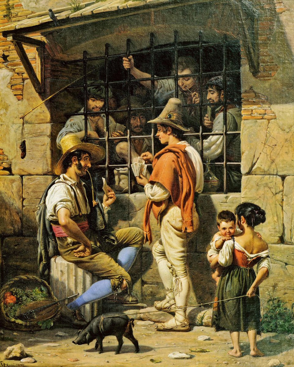 dela_urrutia's tweet photo. ✏️👨‍🎨🎨🌺🖌 WILHELM MARSTRAND (danés, 1810-1873)
 Fue un pintor danés.  Fue educado en la Real Academia de Bellas Artes de Dinamarca entre 1826 y 1833 bajo la tutela de Christoffer Wilhelm Eckersberg.
 Tema : (Escena de una prisión).
✏️👨‍🎨🎨🌸🖌 https://t.co/Z9qH9pRNVh