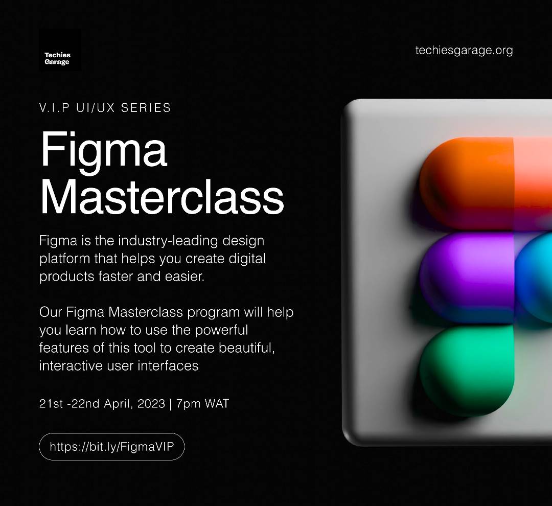 nwosuamaka_'s tweet image. 🎨 Designers! Ready to upskill your UI/UX design game with Figma? Join our Figma Masterclass program and learn to create stunning, user-friendly interfaces.

Click here to learn more and register: bit.ly/FigmaVIP

#FigmaMasterclass #UIUXdesign #DesignTraining #figmalover