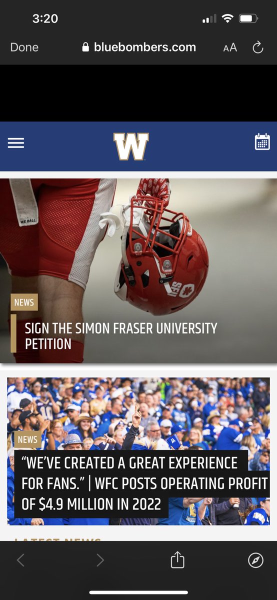 Shoutout to <a href="/Wpg_BlueBombers/">Winnipeg Blue Bombers</a> for the support. Sign the petition: forms.office.com/pages/response…