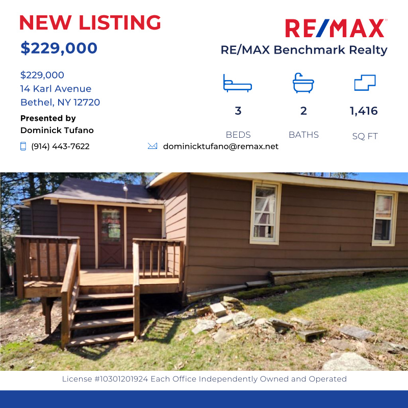DominickTufano's tweet photo. Feast your eyes on this Smallwood gem! This 3 bedroom, 2 bath ranch is within walking distance to Mountain Lake, a non-motorboat lake, great...

Click here for details:
https://t.co/vupxVLO8Yf https://t.co/OzstLdsZ3i
