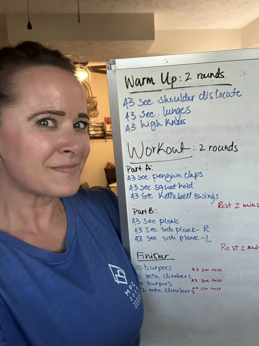 Did the #Sam43workout from <a href="/MountainPeakers/">Mountain Peakers</a> today for <a href="/SamHeughan/">Sam Heughan</a>’s birthday month! Did some small mods. Well over 300 cals burned much like the typical <a href="/MyPeakChallenge/">My Peak Challenge</a> #Capacity workouts. As a 43 year old myself I give it 👍🏼👍🏼 
<a href="/PeakersRaleigh/">Raleigh Peakers</a> <a href="/HomeGymPeakers/">Home Gym Peakers</a>