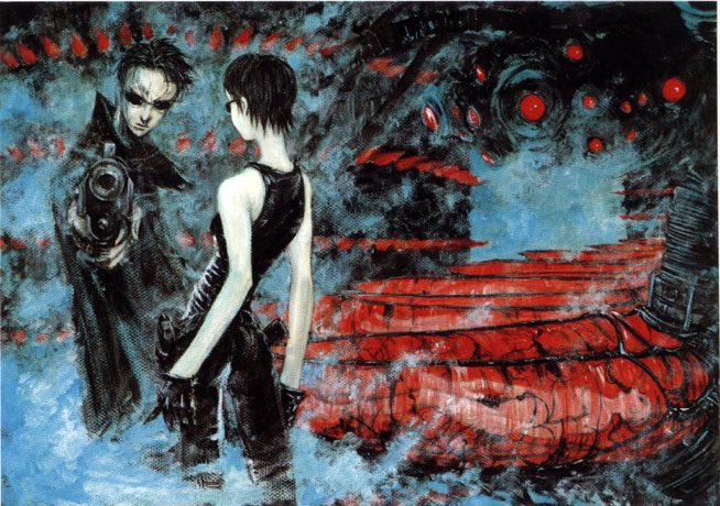 TheOtaking's tweet photo. Neo and Trinity from "The Matrix" (1999) drawn by Tsutomu Nihei (BLAME!) https://t.co/jOH6x5WuvF