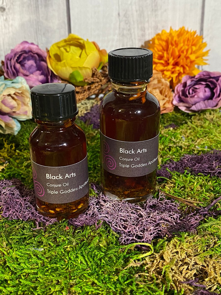 Excited to share the latest addition to my #etsy shop: Black Arts Oil etsy.me/43F4IZg #blackartsoil #conjureoil #magickaloil #witchcraft #organicherbs #pureessenitaloils #carrieroil #triplegoddessreiki