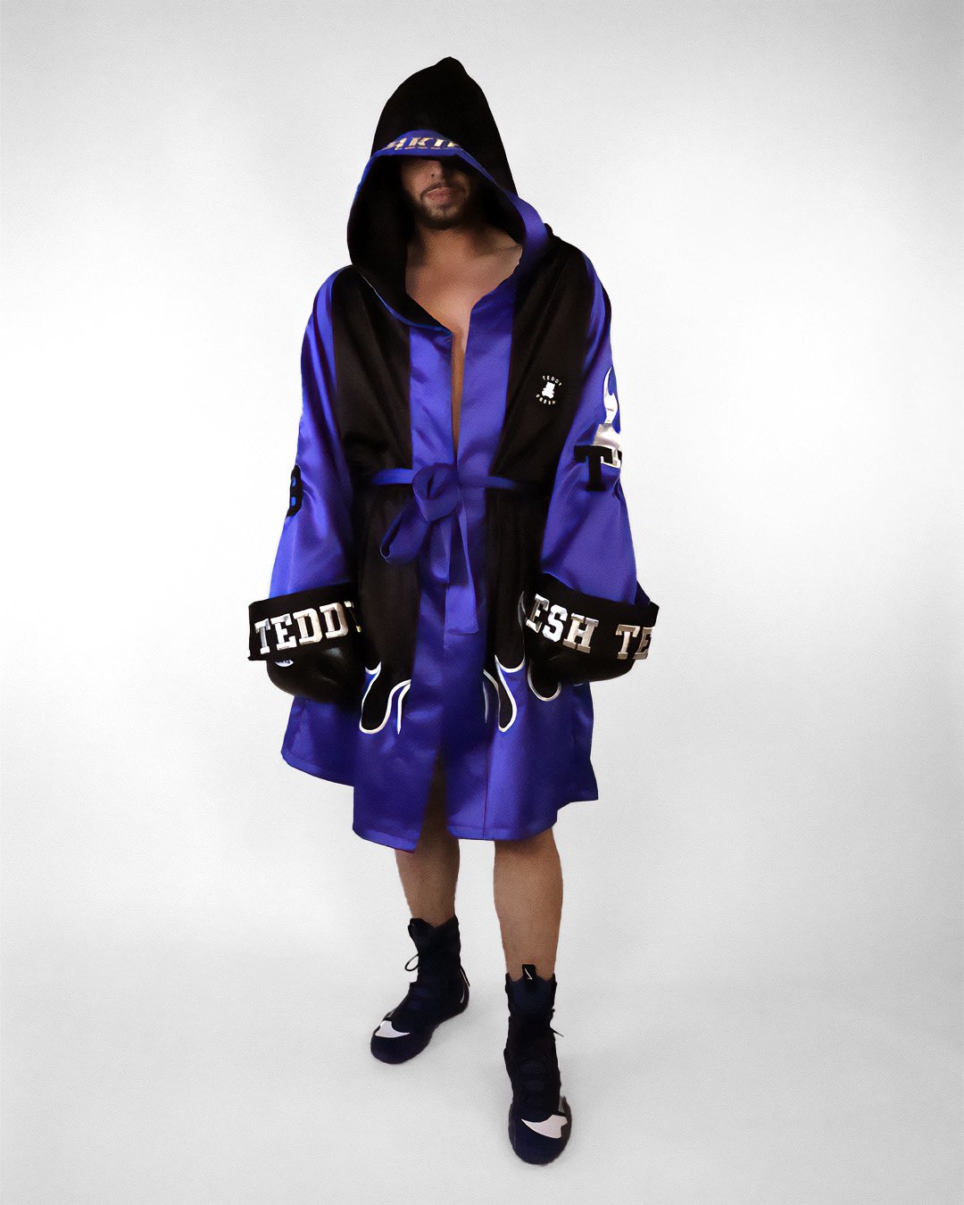 Teddy Fresh on Twitter "Custom Teddy Fresh boxing robe and shorts hand