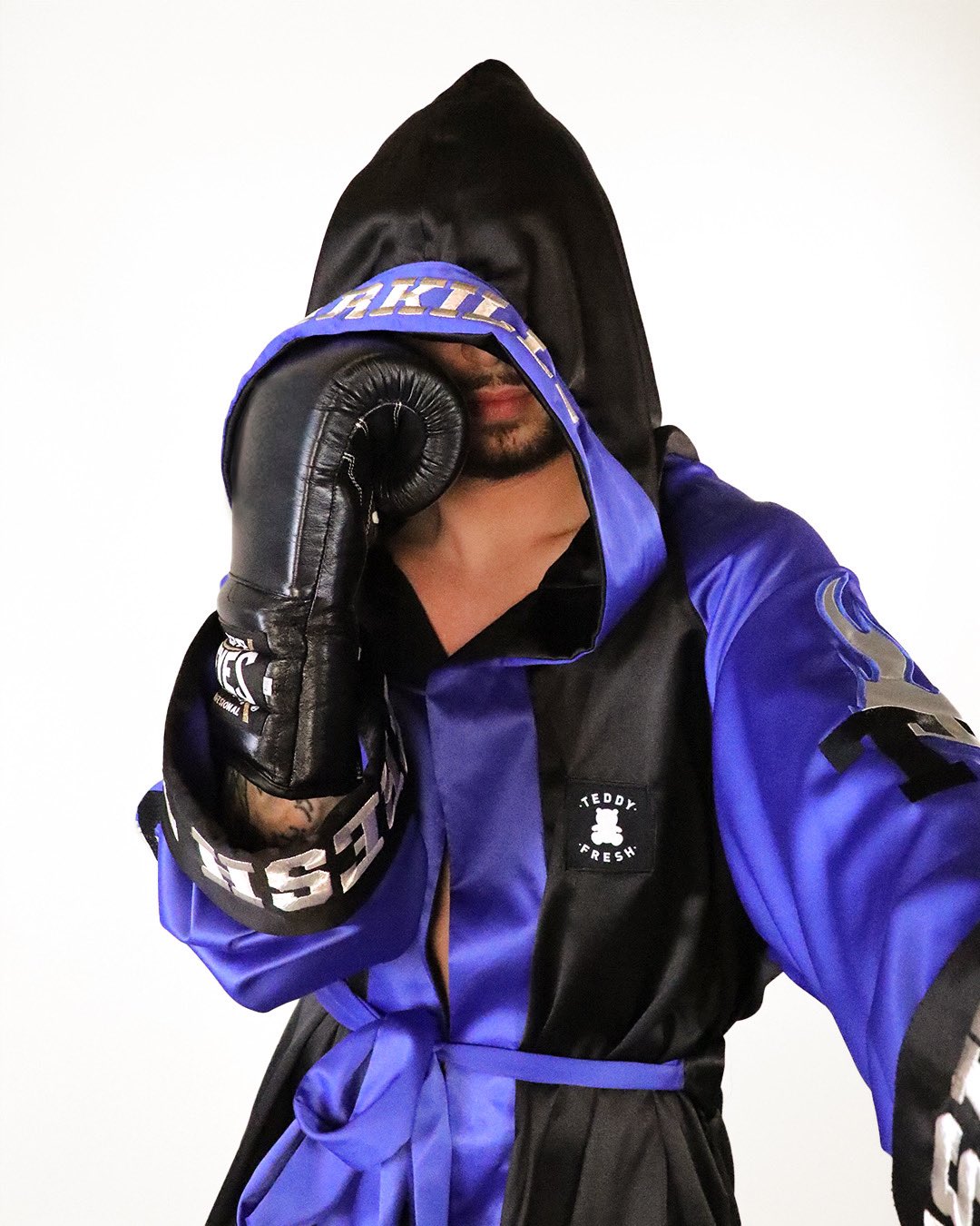 Teddy Fresh on Twitter "Custom Teddy Fresh boxing robe and shorts hand