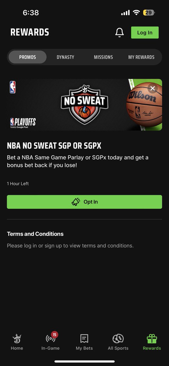 The Promoguy on Twitter "Draftkings “no sweat” sgp"