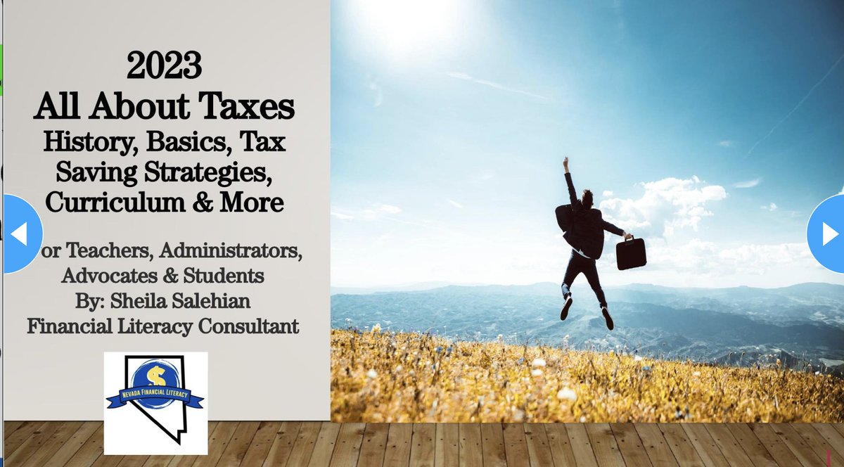 NV_FinLit's tweet photo. Want more training on taxes? Take this 2 hour Professional Learning for Teachers today! 
https://t.co/NaRhPXmr1L https://t.co/sTzXgcYxtM