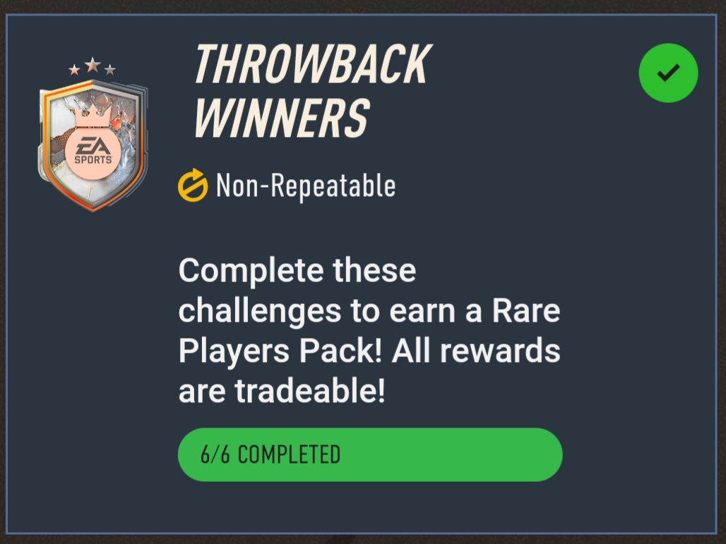 TradingEi's tweet photo. Throwback Winners - Solution

The Thread below shows solutions for all 6 Parts of the Throwback Winners SBC 🧩

-> Examples + Explanations

Group Reward: 50k Set 

💚+🔁 appreciated 

Page 1/10 https://t.co/UJlD6E78Nh