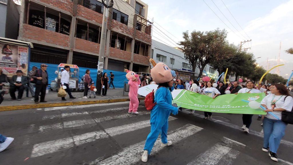 PromujerDDHH's tweet photo. La Universidad Católica de Santa María presente en esta gran fiesta por la vida y la familia 🥳💛💚💛💚💙

#ArequipaEsProvida
#SomosCorso2023 
#PeruEsProvida
#LaMayoríaCeleste https://t.co/Rn4UBn3DIH