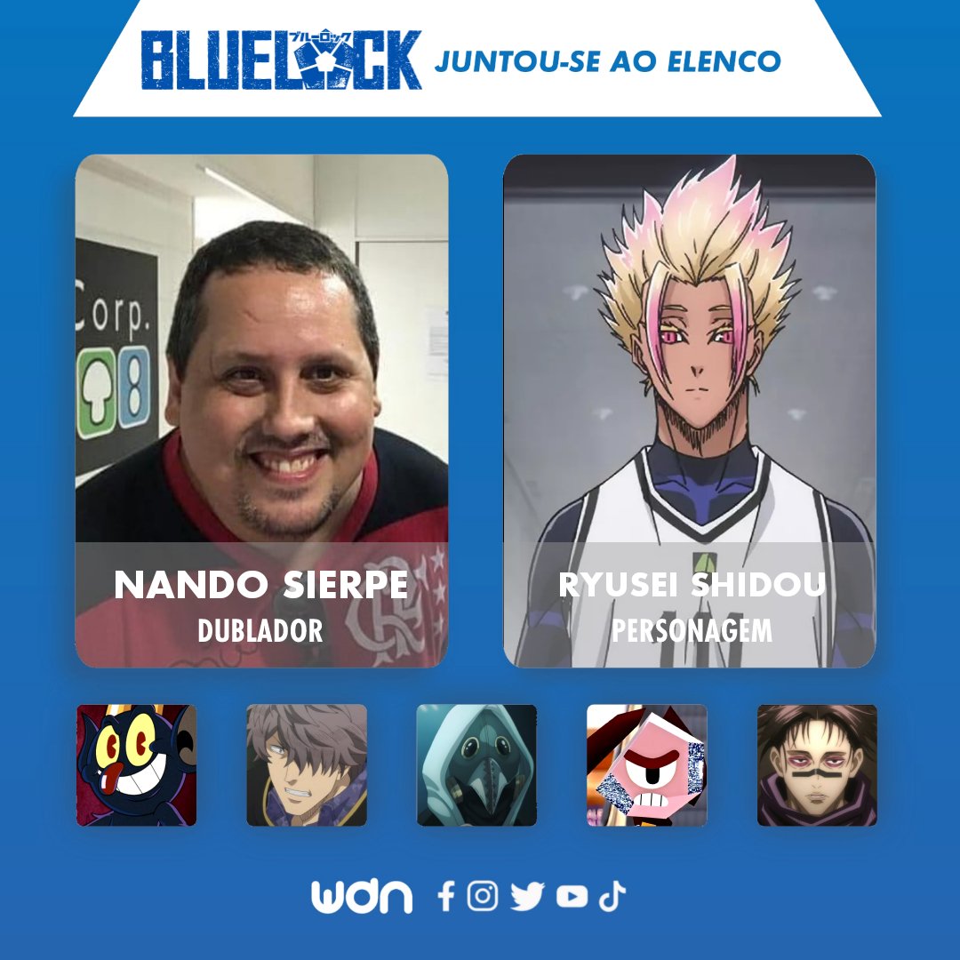 Conheça os Dubladores de BLUELOCK