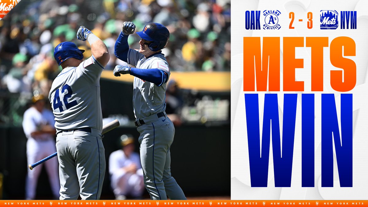 Mets's tweet photo. Win by the Bay! #LGM https://t.co/tQVrFReorI